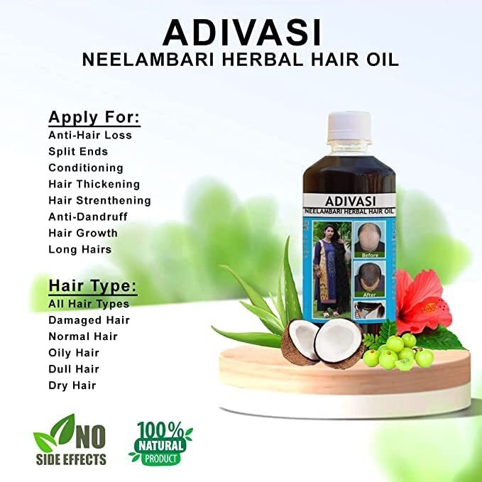 Adivasi Neelabari Herbal Hair Oil (Pack of 2)