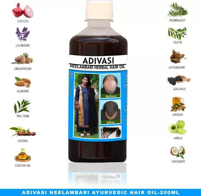 Adivasi Neelabari Herbal Hair Oil (Pack of 2)