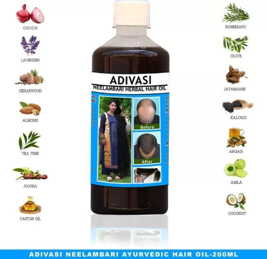 Adivasi Neelabari Herbal Hair Oil (Pack of 2)