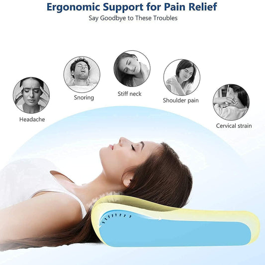 Cervical Orthopedic Ergonomic Pillow – Neck &amp; Shoulder Support